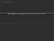 Tablet Screenshot of bbsports.com